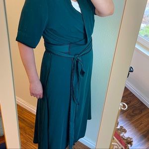 Eloquii high-low wrap dress